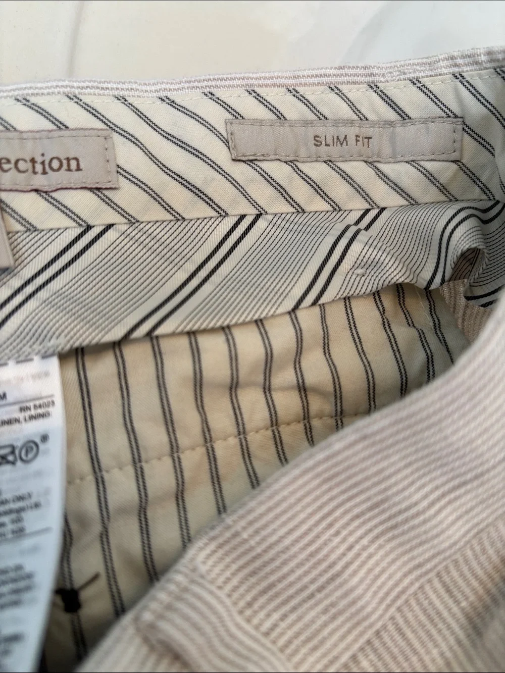 Banana Republic Heritage Collection Light Tan Linen-Blend Chinos